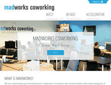 Tablet Screenshot of madworkscoworking.org